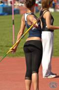 She can throw my javelin any time she wants