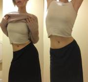 Showing off my [f]avorite panties at work