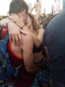 A quick grope at the festival.
