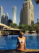 Carina Witthoeft relaxing during a tournament