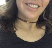 Submissive wi[F]e gets her first day collar