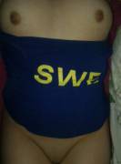 Swedish and proud. (Xposted from r/collegesluts)