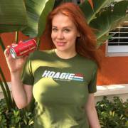 redhead showing through