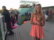 Katya Clover exposing one of her sweet tits