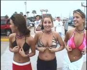 Three Excited FlashingGirls [gif]