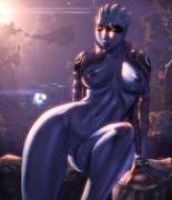 Peebee showing off (Ultamisia) [Mass Effect: Andromeda]