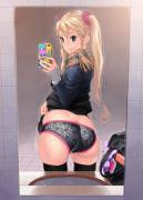 Showing Off Her Butt.