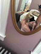 He was at work. He liked the pictures...even though he squirmed.