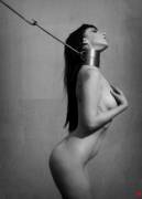 Ridiculously large metal collar.