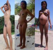 Preggo progression #6 - Islander edition