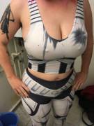 "You miss your (f)irst shot, and you're lying on the ground with a hole blasted through your armour."