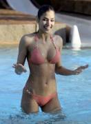 Miss Universe 2008 and Miss Venzuela Dayana Mendoza getting wet (x-post /r/BeautyQueens)