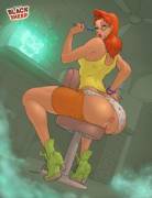 Janine Melnitz overtime! (new folio sample) by Aedollon