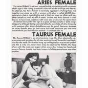 "Aries Female & Taurus Female" from a Vintage Sexual Astrology Book (c. 1960's)