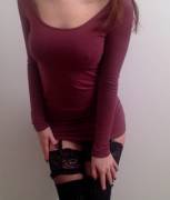 Bra-less &amp; Stockings