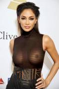 Nicole Scherzinger see through at the Grammys