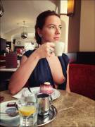 Underdressed for afternoon tea