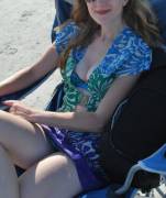 More beach cleavage