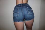 Jean shorts, on and off
