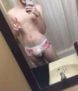 back at it again in the hotel bathroom