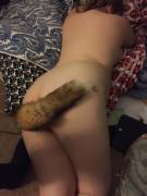 Kitten resting a[f]ter play time