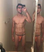 My jockstrap is a bit revealing