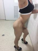 Being naughty at the bathroom