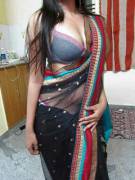 Black saree