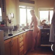 A Dishy Guy Washing The Dishes