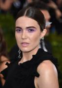 Mandy in purple at the Met Gala