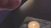 [Proof] Put out a candle (fire) by cumming on it