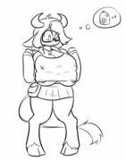 Lactose Intolerant by Zedrin (x-post /r/multiboob)