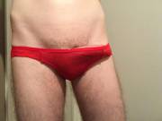 Sissy in red panties