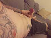 Relaxing on the couch