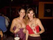 Flashing in a bar