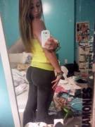 Self shot in yoga pants