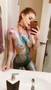 Glitter selfie (via /r/nsfw /u/wu-tangNlgga)