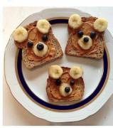 Little snacks: Teddy bear toast