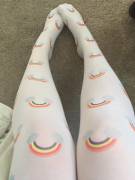 My new rainbow tights!