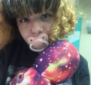 Cuddles with my new favorite stuffie!!!