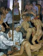 No, I Insist, After You! - illustration from "Journal de Monsieur de Sartine" by Erich von Götha de la Rosière aka Robin Ray (c. 1980)