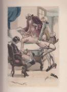 A Hardworking Girl from " L’Anti-Justine, ou les Délices de l’Amour" illustrated by Maurice Duflou (c. 1923)