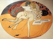 Erotic Inception illustrated by Gerda Wegener (c. 1913)