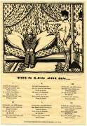 "Everyday" Bawdy Song &amp; Woodcut Print illustrated by René Georges Hermann Paul (c. 1920)