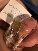 Verification - another 20 year old cock locked away