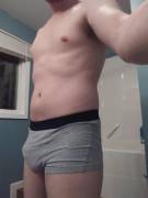 Front and rear view in my new H&M briefs.