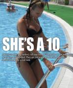 She's a 10!