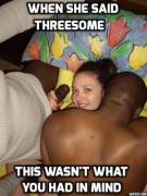 The wife wanted a threesome