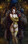 Beauty And The Beast by J Scott Campbell, Leo Vitalis & intheswamp