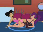 Leela and Amy tribbing (Sfan) [Futurama]